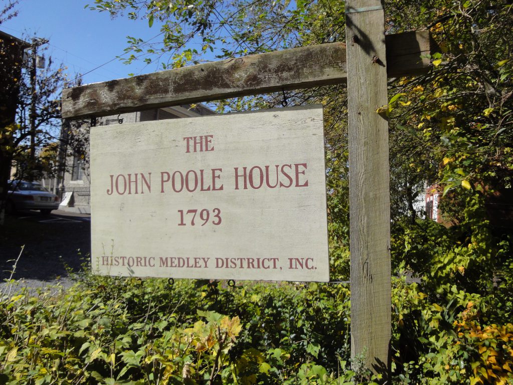 John Poole House sign